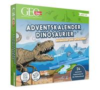 FRANZIS GEOlino 67205 Calendrier de l'Avent à découvrir et explorer les dinosaures, 24 expériences passionnantes pour la période de Noël, pour les enfants à partir de 8 ans