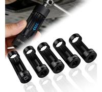 Frawacy Lot de 5 écrous à douille, outil de douille de jambe de suspension, 12 points d'entraînement 1/2 18 mm, 19 mm, 21 mm, 22 mm, 24 mm, clé hexagonale 6496 VM numéro 3353
