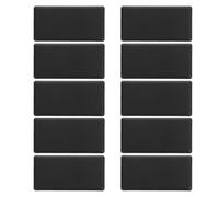 FRCOLOR 10 Pièces Caches pour Profilé Aluminium 30x60mm en Plastique Noir, Bords Chanfreinés Lisses, Adapté pour Atelier et Usine