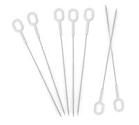 FRCOLOR 10 pièces Lot Brosses de Nettoyage à Long pour Pailles et Tubes Acier Inoxydable pour Bouteilles Biberons et Accessoires Ménagers