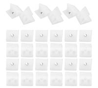 FRCOLOR 100 Pièces Cales de Meubles en Plastique Blanc avec Vis, Support de Fond de Tiroir Renforcé, Installation Facile, pour Armoires et Tiroirs