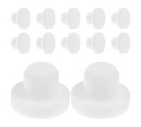 FRCOLOR 12 Pièces Bouchon en Silicone pour Bouteille D’eau, Bouchon de Remplacement en Silicone, Blanc, Résistant la Chaleur, pour Salières et Poivrières, Pots de Fleurs et Bouteilles