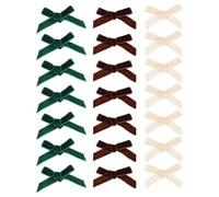 FRCOLOR 120 Mini nœuds de Noël en Velours Multicolores pour la création de | Pour les pochettes-surprises, les emballages cadeaux, les accessoires pour cheveux à faire soi-même, les décorations de