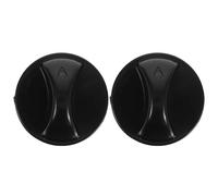 FRCOLOR 2 Pièces Bouton de Commande Noir pour Ventilateur Électrique en Abs Minuterie et Durabilité Longue Durée, pour Remplacement à Domicile