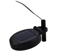 FRCOLOR 2 Pièces Panneaux Solaires Rotatifs Sol pour Éclairage Extérieur en Acier Inoxydable et Abs Chargeurs Solaires Portables de Remplacement Installation Facile de Jardin Éclairage