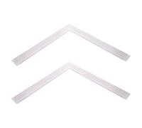 FRCOLOR 2 Pièces Règle de Couture en Plastique 26cm Combinaison Équerre et Règle Graduée, Design Compact pour Création Précise de Patrons et Découpe de Tissu, pour Professionnels