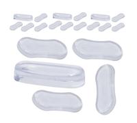 FRCOLOR 20 Pièces Amortisseur de Siège de Toilette Butée de Siège de Toilette en Silicone Transparent Anti-glisse, Installation Facile, pour Couvercle Wc