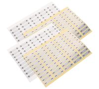 FRCOLOR 200 Pièces Étiquette Adhésive pour Fil Électrique Résistante à Eau avec Marquage Positif et Négatif Autocollant de Sécurité pour Identification des Câbles