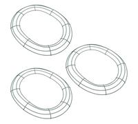 FRCOLOR 3 Pièces Cadre de Couronne Œuf de Pâques en Fer Vert, Forme Œuf, Construction Solide et Légère, Accessoire Pratique pour Décoration DIY de Pâques