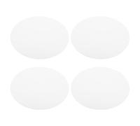 FRCOLOR 4 Pièces Abat-jour et Construction Robuste pour Plafonnier Rond en Acrylique Blanc Design Réutilisable Moderne et Contemporain pour Éclairage Intérieur