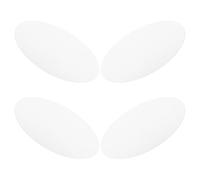 FRCOLOR 4 Pièces Couvercle de Remplacement Rond en Acrylique Blanc pour Éclairage Intérieur Moderne Résistant Décoloration et Réduisant la Fatigue Oculaire pour Plafonnier