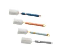 FRCOLOR 4pièces Goupillon pour Biberon à Manche Long Set de Brossettes pour Tasse et Biberon Nettoyeur Amovible et Réutilisable avec Crochet de Suspension