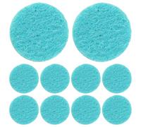 FRCOLOR 50 Pastilles Rondes en Coton Fibre pour Aromathérapie DIY, Recharge Pratique pour Diffuseur Huiles Essentielles, Compatibles Pendentif et Humidificateur