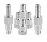 FRCOLOR Adaptateur de Pompe à Huile pour Moteurs Hors-Bord, 3/8 Pouces | Kit Multi-tailles 8mm et 10mm, Joint Pivotant Métal 3/8-16, Alliage D'aluminium Argenté