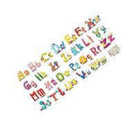 FRCOLOR Autocollants Adhésifs Alphabet 26 Lettres Décoratives Pvc Pour Murs Lisses Chambre Garçon Et Filles Stickers Éducatifs Décor Mural Créatif 1 Lot