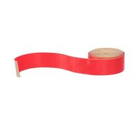 FRCOLOR Bande de Bordure D'abat-jour Auto-adhésive en Tissu Rouge 6 M | Finition Mate, Bordure Décorative Flexible, pour Abat-jour et Cache-lampe, Usage Salon ou Bureau