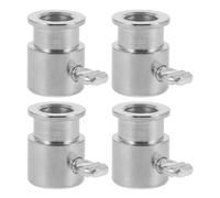 FRCOLOR Boulon de Fixation de la Grille de Barbecue, butée de Broche de rôtisserie en métal chromé, Lot de 4, pour Broche de rôtisserie et réunions de Famille en extérieur