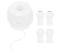 FRCOLOR Bouton De Tirage Aveugle Cordon Blanc pour Store VéNitien 2.2 Mm 50 MèTres Accessoires DéCoratifs pour Rideaux Et Stores IntéRieurs