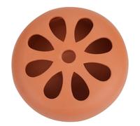 FRCOLOR Brûleur à Parfum en Céramique Creuse 8 Trous, Porte-Parfum Pratique Couvercle, Assiette à Spirale Anti-brûlure pour Maison, Bureau et Chambre, Diffuseur de Parfum Moustique