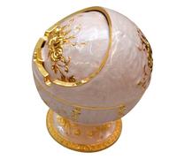 FRCOLOR Cendrier Élégant et Luxueux Couvercle Décoratif en Alliage Doré Rétro pour Fête des Pères Maison Salon de Thé