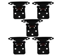 FRCOLOR Charnière Automatique Robuste en Acier Noir pour Portes de Camping-armoires Design Semi-enveloppant Ressorts de Fermeture Épaisseur 1,5mm Lot de 1