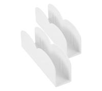 FRCOLOR Clips de Fixation Antidérapants pour Parc à Jeux Bébé, 2 Pièces en Abs, Base Sécurisée et Facile à Installer pour Maison et Voyage