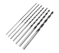 FRCOLOR Coffret de Forets en Acier pour Bois 7 Pièces Mèches Hélicoïdales Spiralées Haute Durabilité pour Travail du Bois et Plastique, Tailles 4 à 12 Mm