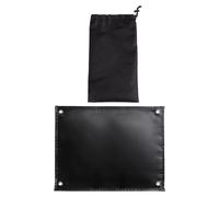FRCOLOR Couverture de Barbecue Multifonction, Couverture Isolante Thermique en Tissu de Fibre de Verre Enduit de Vinyle, Noir, Paquet de Rangement, pour Camping et Voiture, Résistante