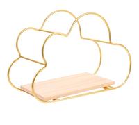 FRCOLOR Étagère Murale Nuage Noël en Fer Bois, Support Décoratif Rangement | Style Nordique Simple et Classique, Grosse Capacité Multi-pièces, pour Petites Enceintes, Chambre Garçon Fille