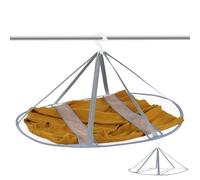 FRCOLOR Étendoir à Linge Plat Respirant en Maille pour Pulls et Articles Délicats, Support Suspendu Léger et Portable pour Camping et Voyages Intérieur Extérieur