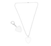 FRCOLOR Étui Transparent avec Collier Porte-médiators pour Médiators de Guitare en Plastique Design Polyvalent 1set pour Sessions Professionnelles et Pratiques Occasionnelles