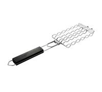 FRCOLOR Filet de Barbecue à Saucisses en Acier Inoxydable Pince Antidérapante et Résistance la Chaleur pour Barbecue Extérieur et Camping