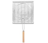 FRCOLOR Grille de Camping Pliable en Acier Inoxydable, Robuste | Usage Extérieur et Maison, Nettoyage Facile, Argenté, pour Barbecue et Cuisson sur Cuisinière
