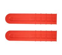 FRCOLOR Housse de Protection Protège-tronçonneuse 3 Pièces en PE Rouge, Ultra-légère pour Guide-chaîne de Tronçonneuse Abattage et Travaux Forestiers