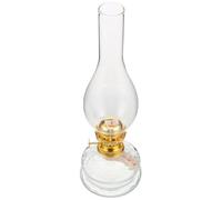 FRCOLOR Lanterne à Pétrole Rétro en Verre, Grosse Lampe Décorative de | Mèche Réglable, Usage Intérieur et Extérieur, Nettoyage Facile, Secours Lumineux