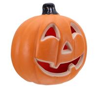 FRCOLOR Lanterne Citrouille Lumineuse Orange en Plastique Réutilisable Interrupteur Un Bouton pour Décorations Festives et Fête d'halloween