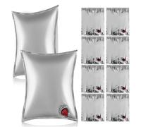 FRCOLOR Lot de 10 Pochettes à Vin Réutilisables 5l en Plastique Transparent avec Robinet à Clapet, Poche à Boisson Portable pour Vin et Jus, pour Pique-niques, Fête et Stockage Boissons