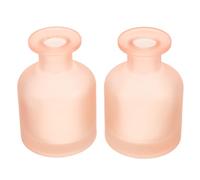 FRCOLOR Lot de 2 flacons en Verre pour aromathérapie, 130 ML, Rose Mat, | Flacon diffuseur d'arômes, flacon d'aromathérapie à faire soi-même avec surface dépolie, pour parfumer la maison