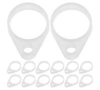 FRCOLOR Lot de 30 Anneaux Anti-perte en Silicone Transparent Grosse Taille, Anneaux de Fixation Flexibles pour Cordons D'appareils Auditifs, Dispositif de Maintien Sécurisé pour