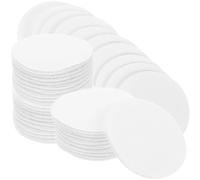 FRCOLOR Lot de 30 Paires de Pastilles Adhésives Double Face en PVC Blanc, Fixation Tapis et Coussin de Canapé, Design Léger et Crochet Auto-agrippant pour Usage Quotidien