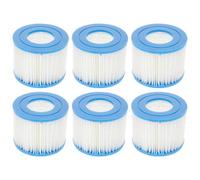 FRCOLOR Lot de 6 Cartouches filtrantes de Type pour Pompe de Piscine, | Cartouche filtrante pour pompe de piscine, conçue pour le remplacement des filtres de spas et pour l'été.