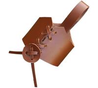 FRCOLOR Manchon de Tasse Portable Léger et Isolant en Cuir Pu Marron Design Élégant et Pratique Transport Facile à Main pour Boissons Chaudes et Froides