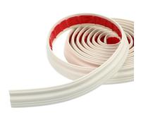 FRCOLOR Moulure Flexible Décorative Autocollante Beige en Nbr, Garniture Adhésive et Pelable Facile à Installer pour Décoration Murale Intérieure et Bordure de Plinthe