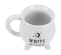 FRCOLOR Mug Magique 250ml Facile de Forme en Céramique Chaudron Sorcière à Nettoyer et Tasse D'halloween Design Unique Atmosphère Effrayante pour Fêtes