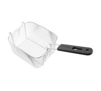 FRCOLOR Panier à Frire Acier Inoxydable avec Filtre Maille Métallique Grande Capacité Poignée Détachable Outil de Cuisson Polyvalent pour Frites Poulet Frit et Présentation des Aliments