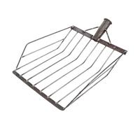 FRCOLOR Pelle à Maïs Agricole Multifonction Acier Solide Petite Fourche Portable Récolte Jardin Tamisage Outil Agricole Sol