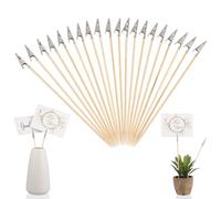 FRCOLOR Pinces Crocodiles Lot de 100 Maintien Précis de Petites Pièces en Alliage et Bambou pour Bricolage DIY Accessoires pour Maquettes et Kits de Pulvérisation