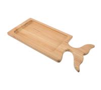 FRCOLOR Planche à Steak pour Servir en Bois, Forme Poisson, Polyvalente | Usage Cuisson et Grillade, Supporte Fortes Chaleurs, Nettoyage Facile, Style Ludique et Élégant, pour Viandes
