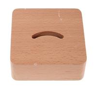 FRCOLOR Porte-Chausse-Pied en Bois Naturel Support Organisateur de Rangement pour Chausse-Pied, Usage Intérieur pour Couloir ou Dressing, 9 X 9 X 3,5 CM