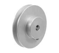 FRCOLOR Poulie Ronde en Alliage D'aluminium Argenté, Rainure Simple, Alésage Fixe 8 Mm, Résistance à L'usure et Transfert de Puissance pour Équipements de Fitness et Modèles